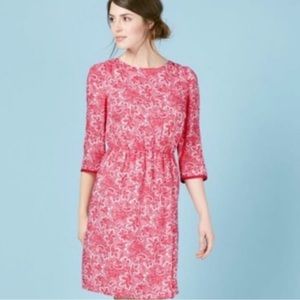 Boden Red and White Dolly Bay Paisley Dress Size 4